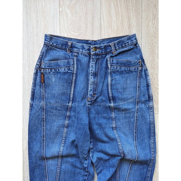 Gitano Vintage 90s Wide Leg Baggy Tapered High Waisted Denim / Size 30x28 - Picture 2 of 6